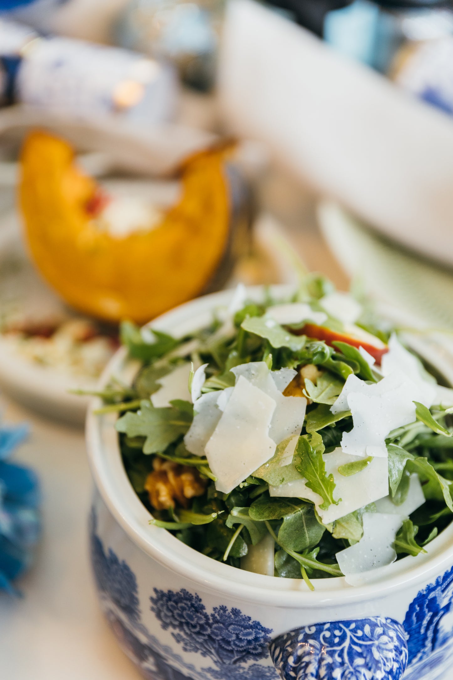 Rocket, Peach, Parmesan & Walnut Salad